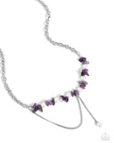 Nostalgically Noble - Purple Necklace - Paparazzi Accessories Necklace Bedazzle Me Pretty Mobile Fashion Boutique