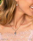 Notorious Nomad - White Necklace - Paparazzi Accessories Necklace Bedazzle Me Pretty Mobile Fashion Boutique