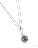 November Birthstone Beauty - Orange Necklace - Paparazzi Accessories Necklace Bedazzle Me Pretty Mobile Fashion Boutique