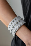 Now Taking The Stage - Silver Bracelet - Paparazzi Accessories Bracelet Bedazzle Me Pretty Mobile Fashion Boutique