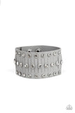 Now Taking The Stage - Silver Bracelet - Paparazzi Accessories Bracelet Bedazzle Me Pretty Mobile Fashion Boutique