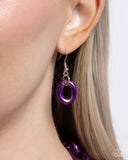 Nuanced Nightlife - Purple Necklace - Paparazzi Accessories Necklace Bedazzle Me Pretty Mobile Fashion Boutique