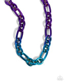 Nuanced Nightlife - Purple Necklace - Paparazzi Accessories Necklace Bedazzle Me Pretty Mobile Fashion Boutique