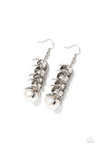 Ocean FROND Property - White Earrings - Paparazzi Accessories Earrings Bedazzle Me Pretty Mobile Fashion Boutique