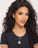 October Birthstone Beauty - White Necklace - Paparazzi Accessories Necklace Bedazzle Me Pretty Mobile Fashion Boutique