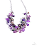Offbeat Ofrenda - Purple Necklace - Paparazzi Accessories Necklace Bedazzle Me Pretty Mobile Fashion Boutique