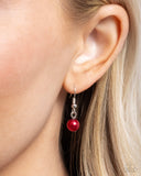 Ombré Ornament - Red Necklace - Paparazzi Accessories Necklace Bedazzle Me Pretty Mobile Fashion Boutique