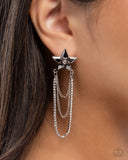 One In A Million Opulence - Silver Post Earrings - Paparazzi Accessories Post Earrings Bedazzle Me Pretty Mobile Fashion Boutique