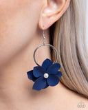 One of a Kind Charisma - Blue Earrings - Paparazzi Accessories Earrings Bedazzle Me Pretty Mobile Fashion Boutique