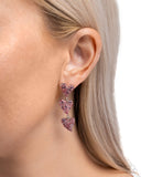 One Of The Girls - Pink Post Earrings - Paparazzi Accessories Post Earrings Bedazzle Me Pretty Mobile Fashion Boutique