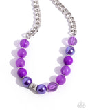 Opulent Opacities - Purple Necklace - Paparazzi Accessories Necklace Bedazzle Me Pretty Mobile Fashion Boutique