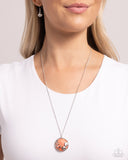 Opulent Ostentation - Orange Necklace - Paparazzi Accessories Necklace Bedazzle Me Pretty Mobile Fashion Boutique