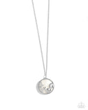 Opulent Ostentation - White Necklace - Paparazzi Accessories Necklace Bedazzle Me Pretty Mobile Fashion Boutique