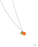 Orange Opulence - Orange Necklace - Paparazzi Accessories Necklace Bedazzle Me Pretty Mobile Fashion Boutique