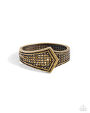 Order of the Arrow - Brass Bracelet - Paparazzi Accessories Bracelet Bedazzle Me Pretty Mobile Fashion Boutique