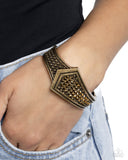 Order of the Arrow - Brass Bracelet - Paparazzi Accessories Bracelet Bedazzle Me Pretty Mobile Fashion Boutique