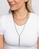 Ornate Obsession - White Necklace - Paparazzi Accessories Necklace Bedazzle Me Pretty Mobile Fashion Boutique