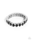 Ornate Outline - Black Bracelet - Paparazzi Accessories Bracelet Bedazzle Me Pretty Mobile Fashion Boutique