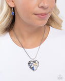 Outgoing Opulence - Blue Necklace - Paparazzi Accessories Necklace Bedazzle Me Pretty Mobile Fashion Boutique