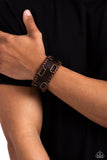 OUTLAW Enforcement - Brass Bracelet - Paparazzi Accessories Bracelet Bedazzle Me Pretty Mobile Fashion Boutique