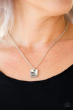 Own Your Journey - Silver Necklace - Paparazzi Accessories Necklace Bedazzle Me Pretty Mobile Fashion Boutique