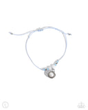 Oyster Overture - Blue Anklet - Paparazzi Accessories Anklet Bedazzle Me Pretty Mobile Fashion Boutique