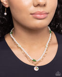Painted Pageantry - Green Necklace - Paparazzi Accessories Necklace Bedazzle Me Pretty Mobile Fashion Boutique