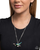 Painted Perch - Blue Necklace - Paparazzi Accessories Necklace Bedazzle Me Pretty Mobile Fashion Boutique