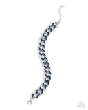 Painted Prelude - Blue Bracelet - Paparazzi Accessories Bracelet Bedazzle Me Pretty Mobile Fashion Boutique