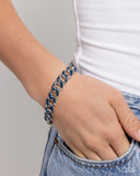 Painted Prelude - Blue Bracelet - Paparazzi Accessories Bracelet Bedazzle Me Pretty Mobile Fashion Boutique