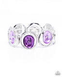 Painted Promise - Purple Bracelet - Paparazzi Accessories Bracelet Bedazzle Me Pretty Mobile Fashion Boutique