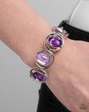 Painted Promise - Purple Bracelet - Paparazzi Accessories Bracelet Bedazzle Me Pretty Mobile Fashion Boutique
