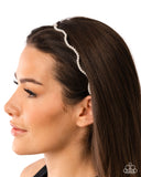 Palatable Pearls - White Headband - Paparazzi Accessories Bedazzle Me Pretty Mobile Fashion Boutique