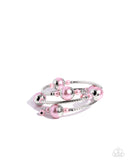 Palatial Pearls - Pink Bracelet - Paparazzi Accessories Bracelet Bedazzle Me Pretty Mobile Fashion Boutique