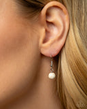 Palm Tree Promenade - White Complete Look  - Paparazzi Accessories Bedazzle Me Pretty Mobile Fashion Boutique