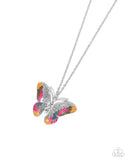 Papillon Pizzazz - Multi Necklace - Paparazzi Accessories Necklace Bedazzle Me Pretty Mobile Fashion Boutique