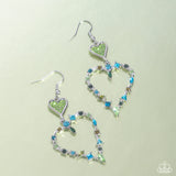 Parallel Passion - Green Earrings - Paparazzi Accessories Earrings Bedazzle Me Pretty Mobile Fashion Boutique