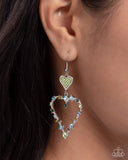 Parallel Passion - Green Earrings - Paparazzi Accessories Earrings Bedazzle Me Pretty Mobile Fashion Boutique