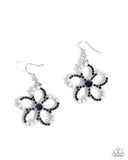 Paramount Pearls - Blue Earrings - Paparazzi Accessories Earrings Bedazzle Me Pretty Mobile Fashion Boutique
