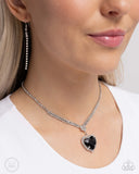 Parisian Playdate - Black Necklace - Paparazzi Accessories Necklace Bedazzle Me Pretty Mobile Fashion Boutique