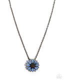 Parisian Posy - Brass Necklace - Paparazzi Accessories Necklace Bedazzle Me Pretty Mobile Fashion Boutique