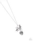 Parisian Press - White Necklace - Paparazzi Accessories Necklace Bedazzle Me Pretty Mobile Fashion Boutique