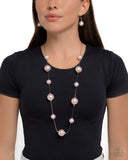Park Avenue Pearls - Pink Necklace - Paparazzi Accessories Necklace Bedazzle Me Pretty Mobile Fashion Boutique