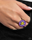 Parlor Painting - Purple Ring - Paparazzi Accessories Ring Bedazzle Me Pretty Mobile Fashion Boutique