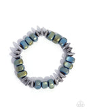 Part of the Plan - Blue Mens Bracelet - Paparazzi Accessories Mens Bracelet Bedazzle Me Pretty Mobile Fashion Boutique