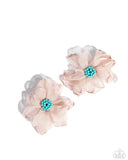 Part Of Your World - Brown Post Earrings - Paparazzi Accessories Post Earrings Bedazzle Me Pretty Mobile Fashion Boutique