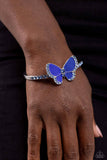 Particularly Painted - Blue Bracelet - Paparazzi Accessories Bracelet Bedazzle Me Pretty Mobile Fashion Boutique