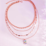 Partnership Promise - Copper Necklace - Paparazzi Accessories Necklace Bedazzle Me Pretty Mobile Fashion Boutique
