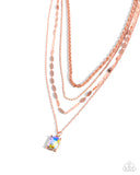 Partnership Promise - Copper Necklace - Paparazzi Accessories Necklace Bedazzle Me Pretty Mobile Fashion Boutique