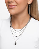 Partnership Promise - Silver Necklace - Paparazzi Accessories Necklace Bedazzle Me Pretty Mobile Fashion Boutique